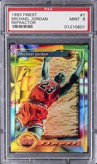 1993-94 Topps Finest Refractor #1 Michael Jordan – PSA MINT 9